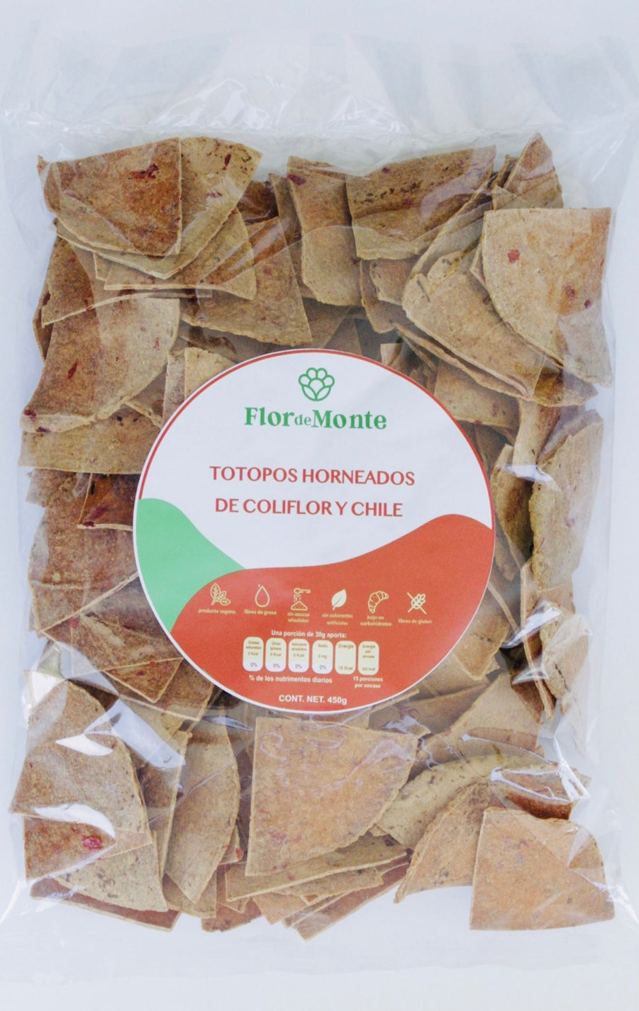 Totopos de Coliflor con Chile