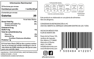 6 Pack 6 paquetes de 20 tortillas cada uno