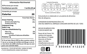 3 Pack de 3 paquetes de 20 tortillas cada uno